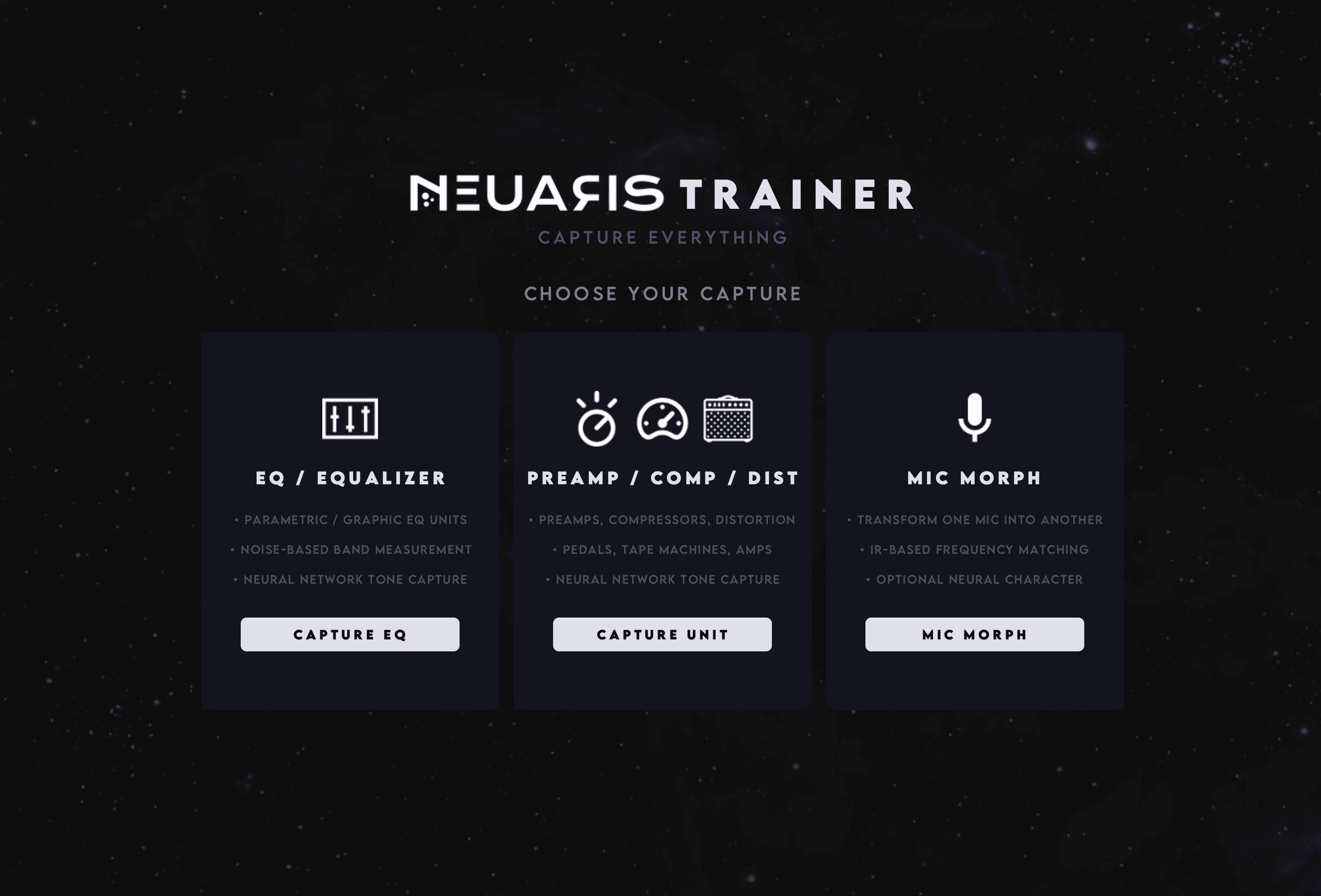 Neuaris trainer interface